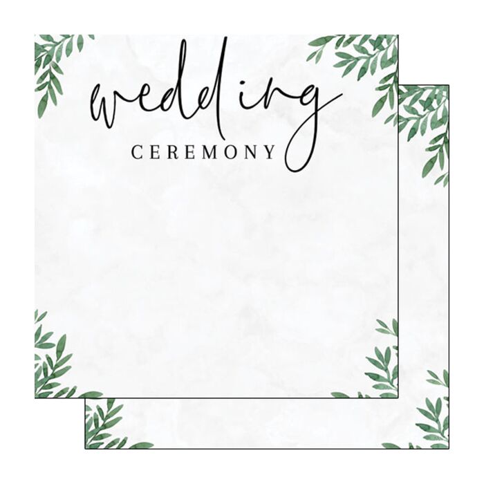 Scrapbook Customs - Wedding Ceremony DS 12x12 Paper