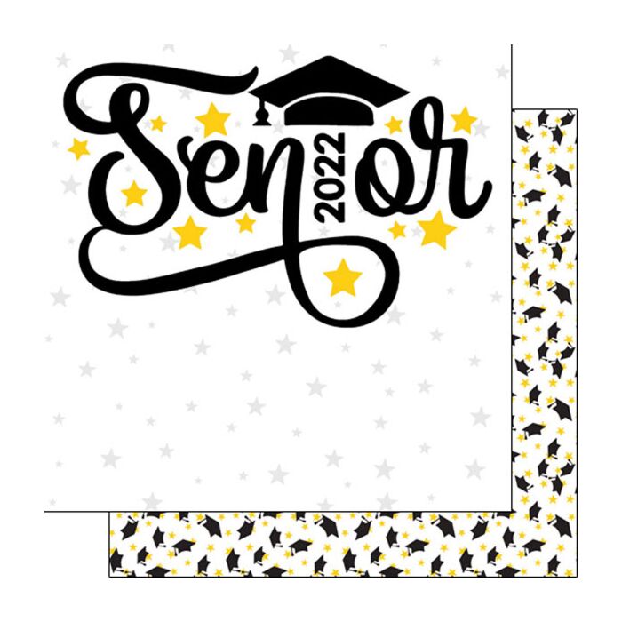 Senior Graduation Stars DS (Double-Sided Paper 12 x 12) - 2022
