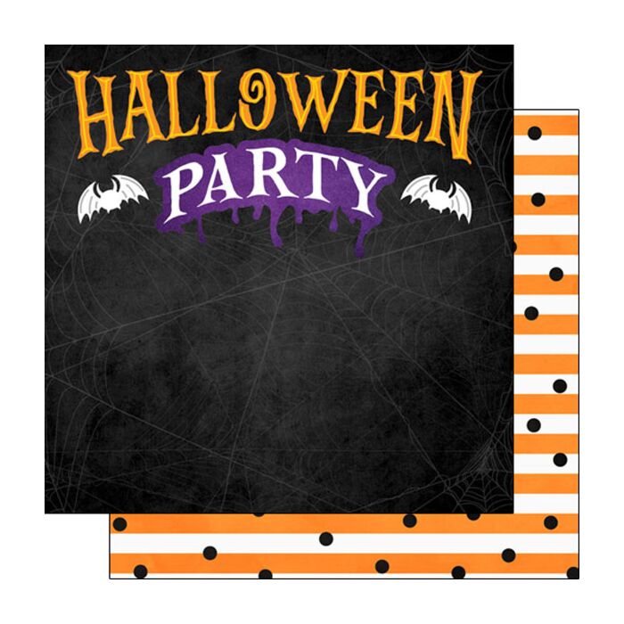 Scrapbook Customs Halloween Party DS Paper Double-Sided Paper 12 x 12