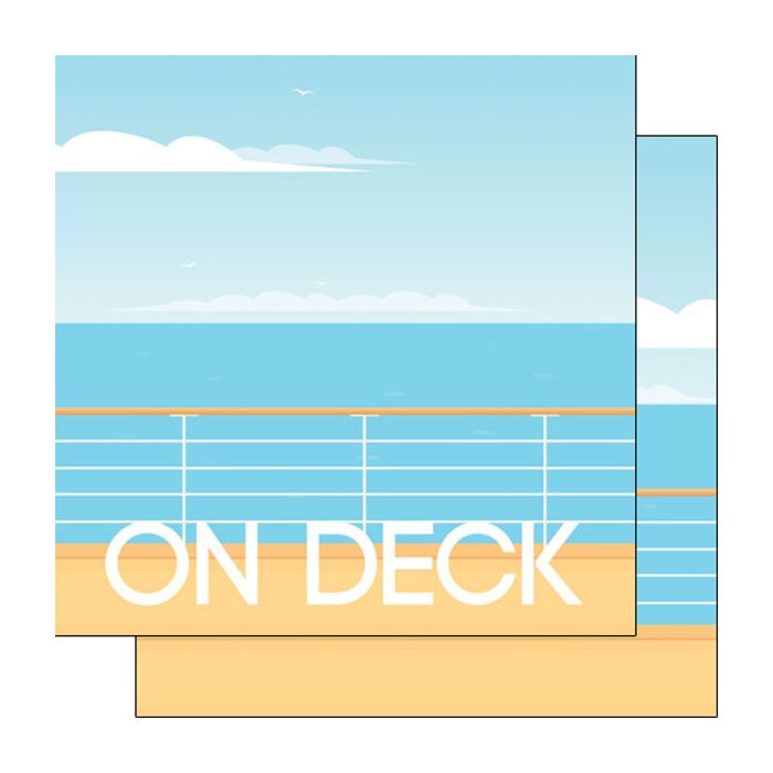 Preorder Scrapbook Customs On Deck Cruise Ship DS Paper