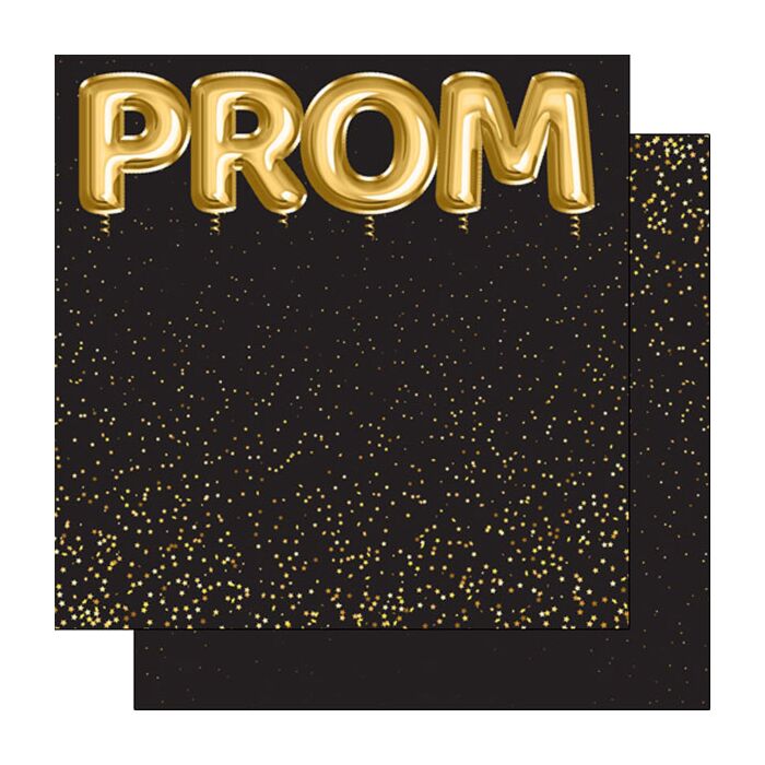 Scrapbook Customs Prom Balloons DS Paper Double-Sided Paper 12 x 12