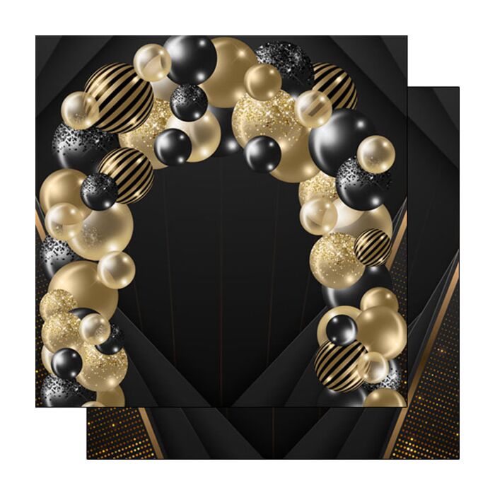 Scrapbook Customs Balloon Arch DS Paper Double-Sided Paper 12 x 12