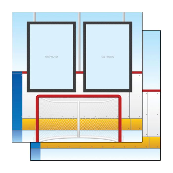 Preorder Scrapbook Customs Hockey Right Quick Page DS Paper