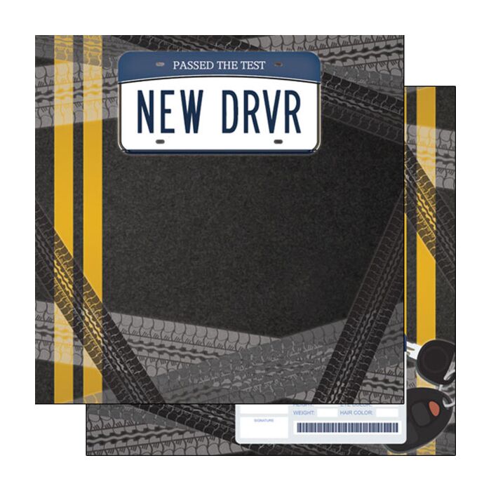 Scrapbook Customs New Driver DS Paper 12x12