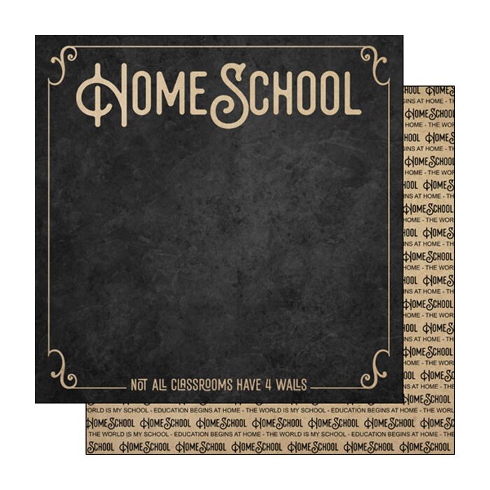 Scrapbook Customs Home School DS Paper 12x12