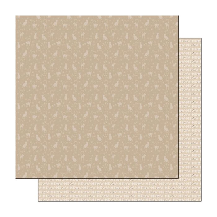 Scrapbook Customs Cat Meow DS Paper 12x12