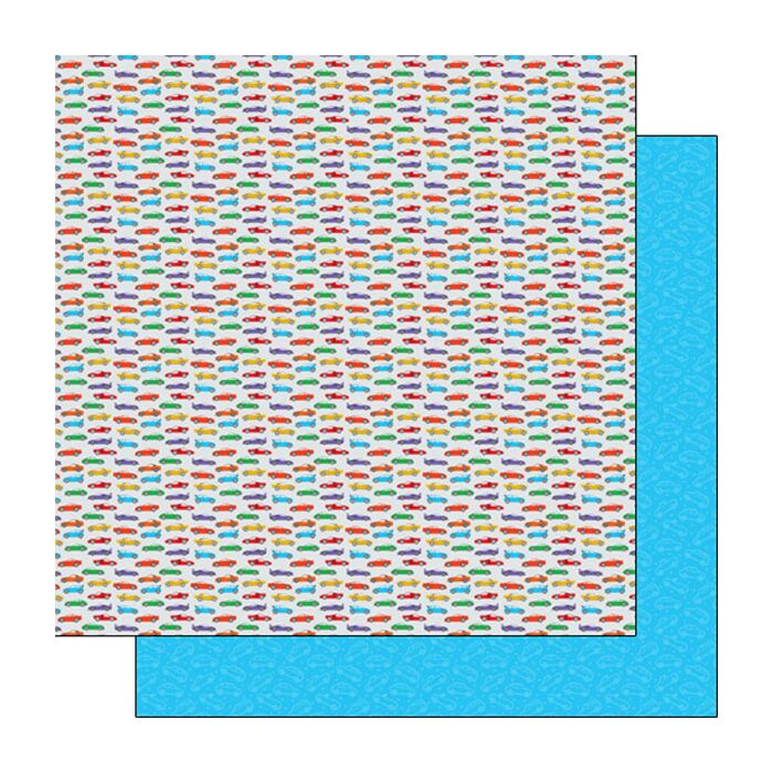 Scrapbook Customs Sports Cars DS Paper 12x12