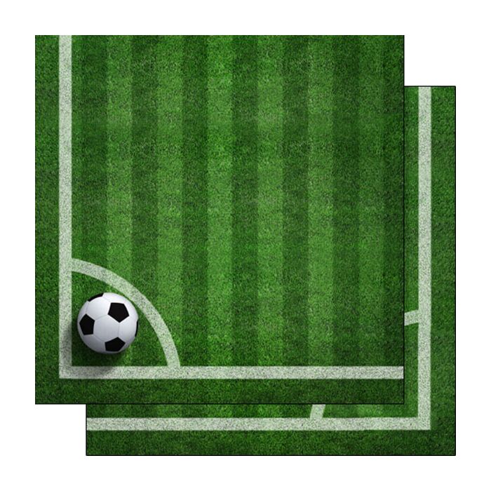 Scrapbook Customs Soccer On Field DS Paper 12x12