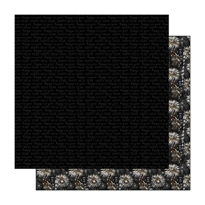 Scrapbook Customs HAPPY NEW YEAR PRIDE DS 12X12 PAPER