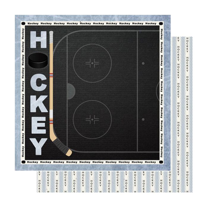 Preorder Scrapbook Customs Hockey Craft Left DS Paper