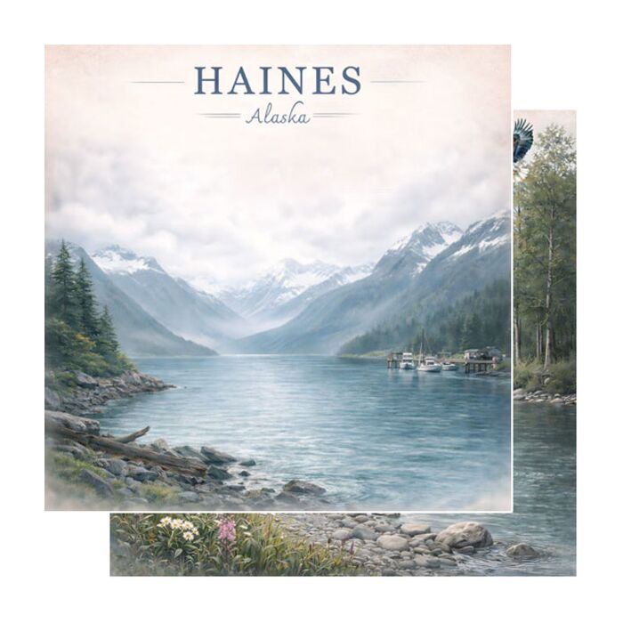 Preorder Scrapbook Customs Haines - Watercolor Port DS Paper