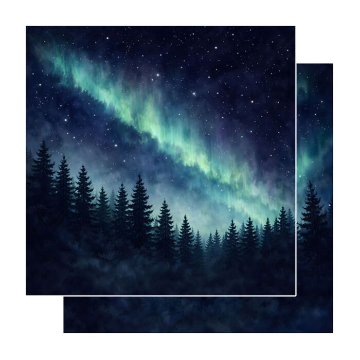 Preorder Scrapbook Customs Alaska Northern Lights Paper