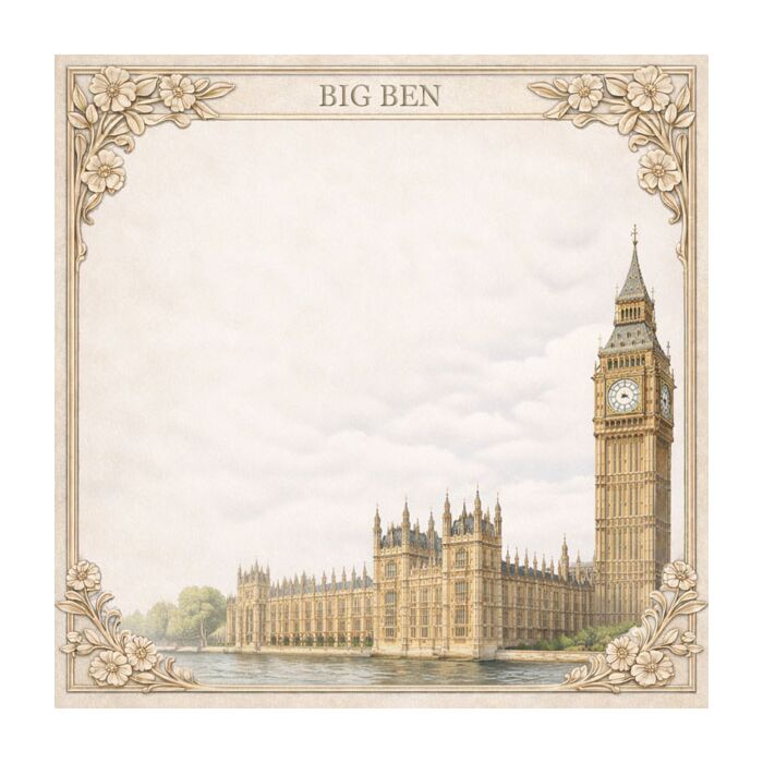 Preorder Scrapbook Customs England - Big Ben Wander Paper