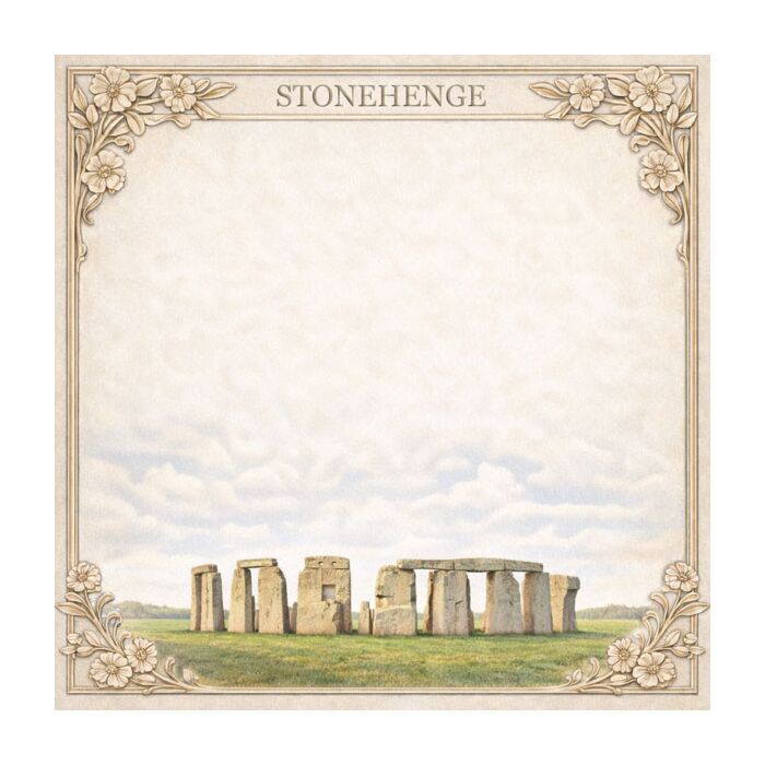 Preorder Scrapbook Customs England - Stonehenge Wander Paper