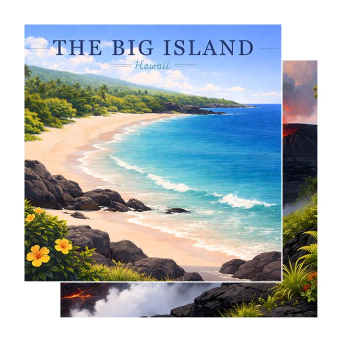 Preorder Scrapbook Customs Hawaii - the Big Island Cruise Port DS Paper