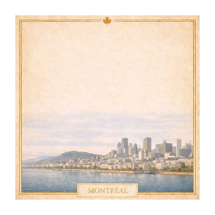 Preorder Scrapbook Customs Canada - Montreal City Scape Wander Paper