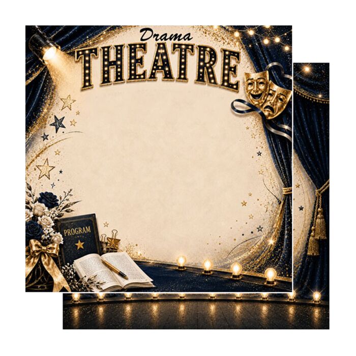 Preorder Scrapbook Customs Drama / School Theater DS Paper