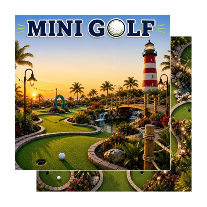 Preorder Scrapbook Customs Miniature Golf Sport DS Paper
