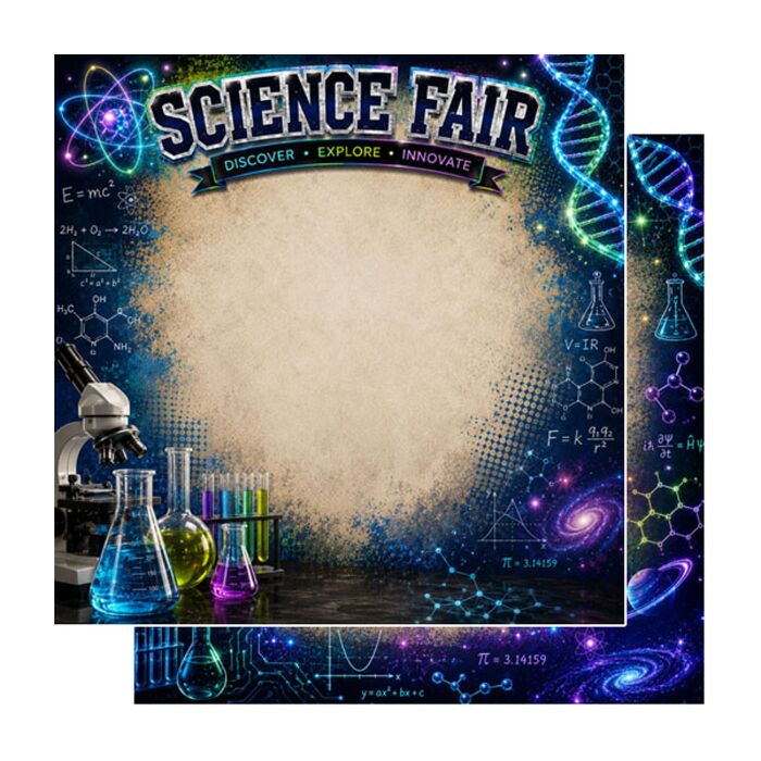 Preorder Scrapbook Customs Science Fair DS Paper