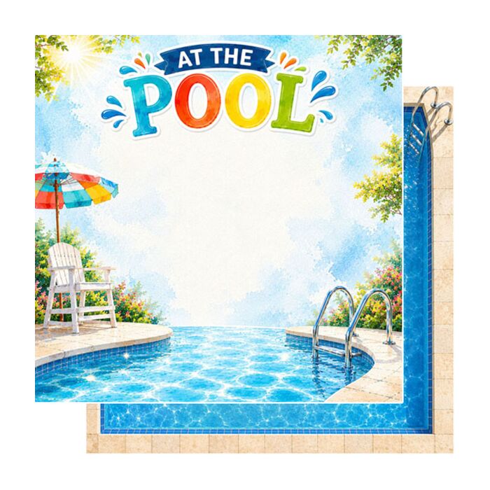 Preorder Scrapbook Customs At the Pool DS Paper