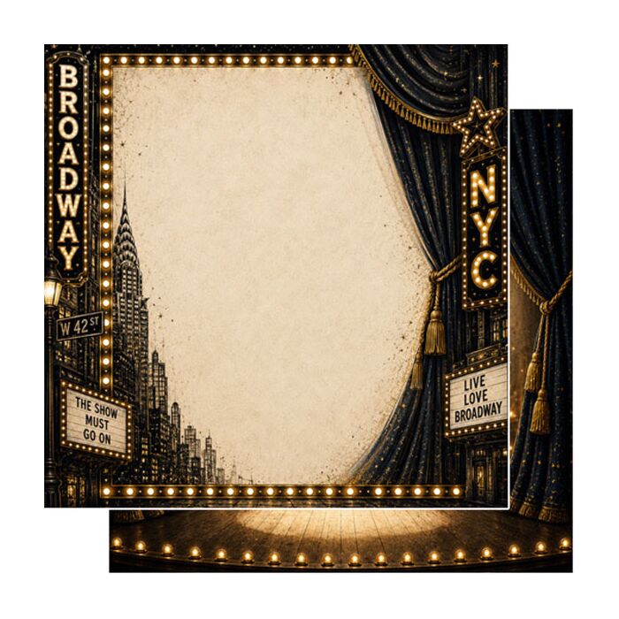 Preorder Scrapbook Customs Broadway Vintage DS Paper