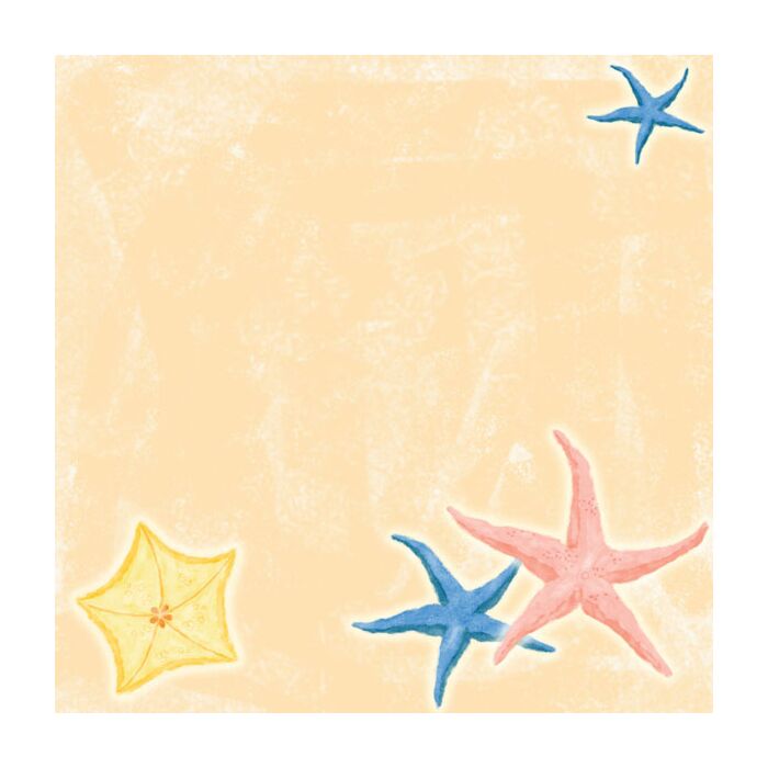 Scrapbook Customs Star Fish Paper 12 x 12