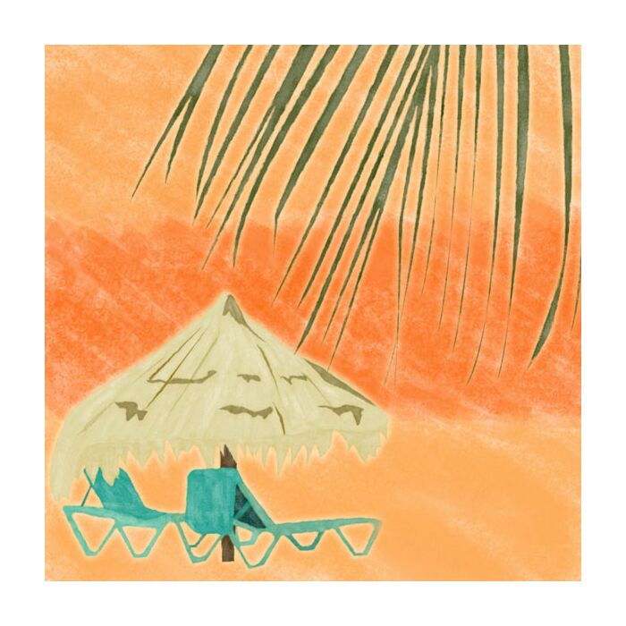 Scrapbook Customs - Beach Hut Paper 12 x 12