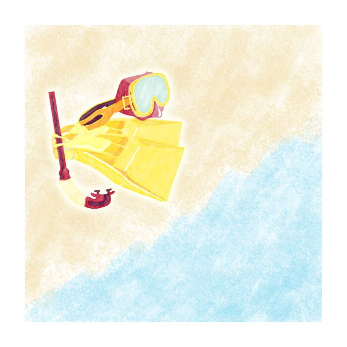 Scrapbook Customs Snorkel Gear Paper 12 x 12