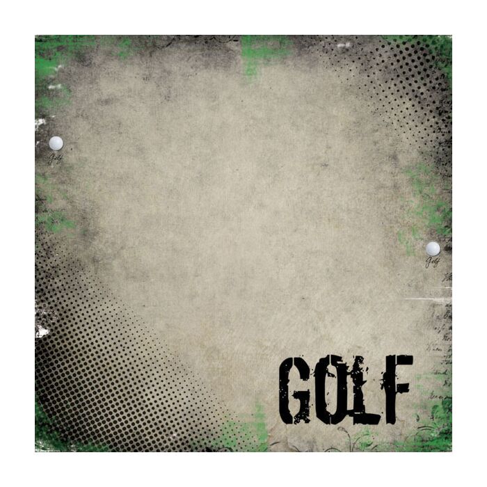 Scrapbook Customs - Single Sided Paper 12 x 12 - Golf - Antique Paper