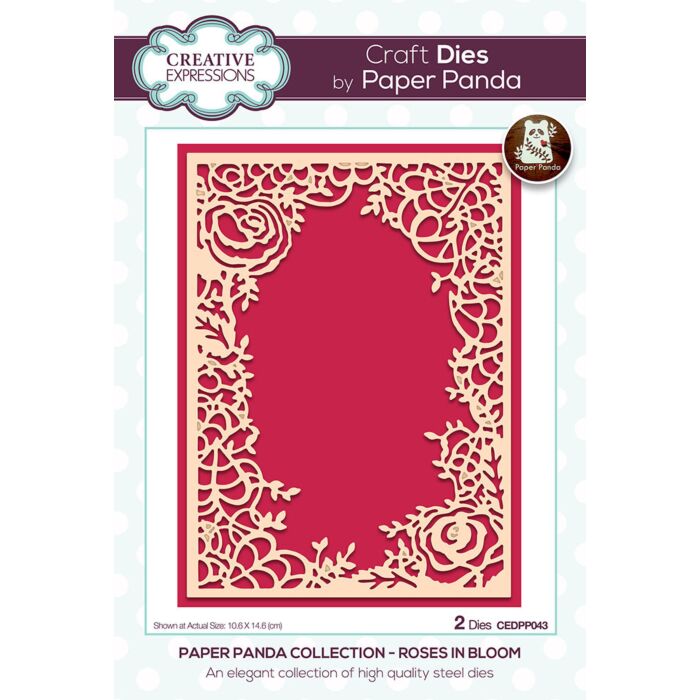 Creative Expressions - Paper Panda Collection - Craft Dies - Roses In Bloom
