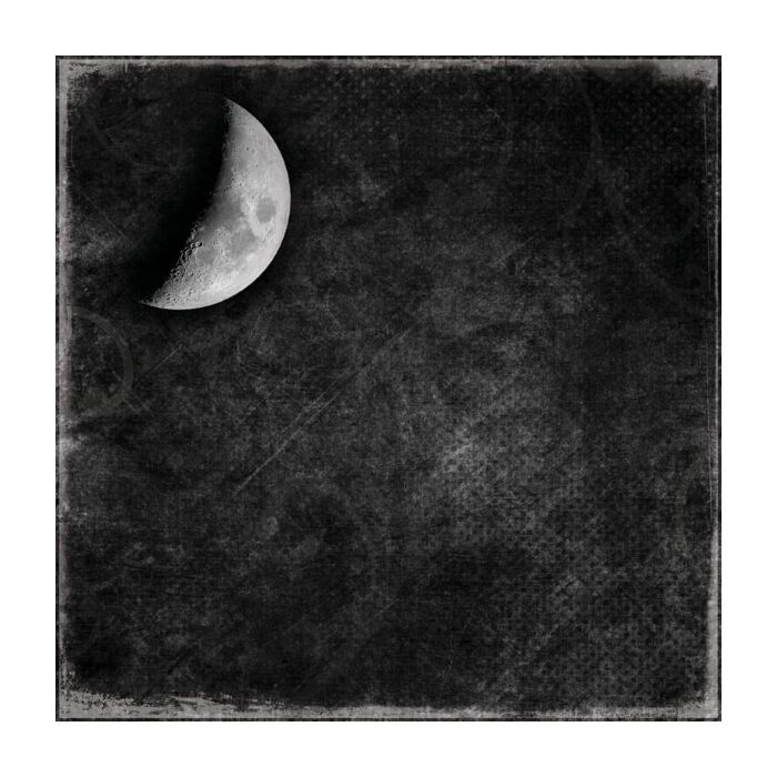 Preorder Scrapbook Customs First Quarter Moon Paper