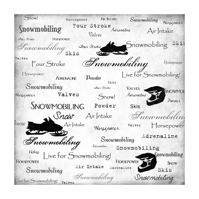Scrapbook Customs Snowmobiling - Live for Paper 12x12