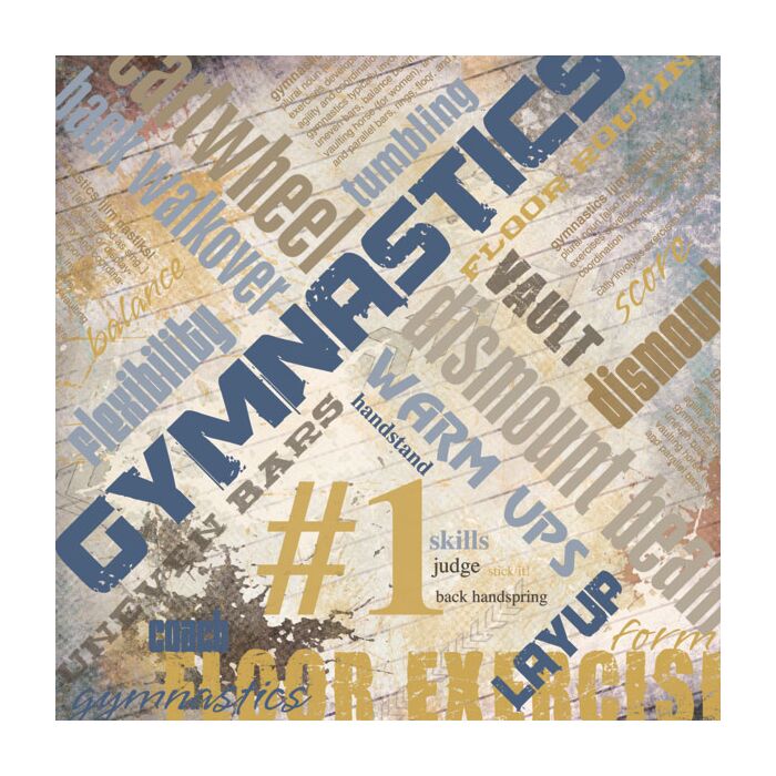 Scrapbook Customs Gymnastics Extreme Paper 12x12
