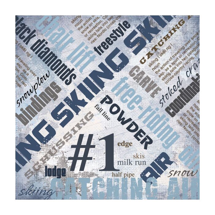 Scrapbook Customs Skiing Extreme Paper 12x12
