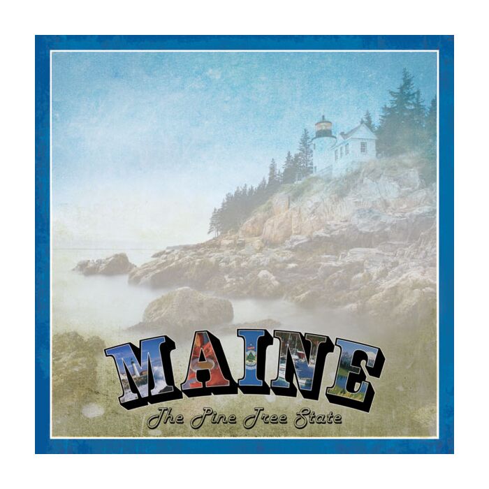 Scrapbook Customs - Maine Vintage Paper 12 x 12