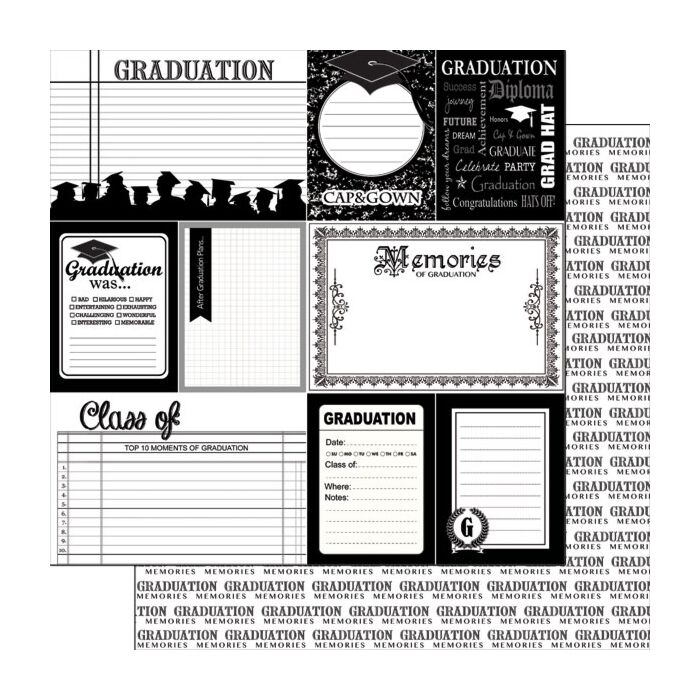 Scrapbook Customs - Graduation Journal DS (DS Paper 12 x 12)