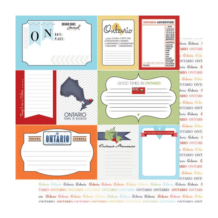 Scrapbook Customs - Ontario - DS Travel Journal (Paper 12 x 12)