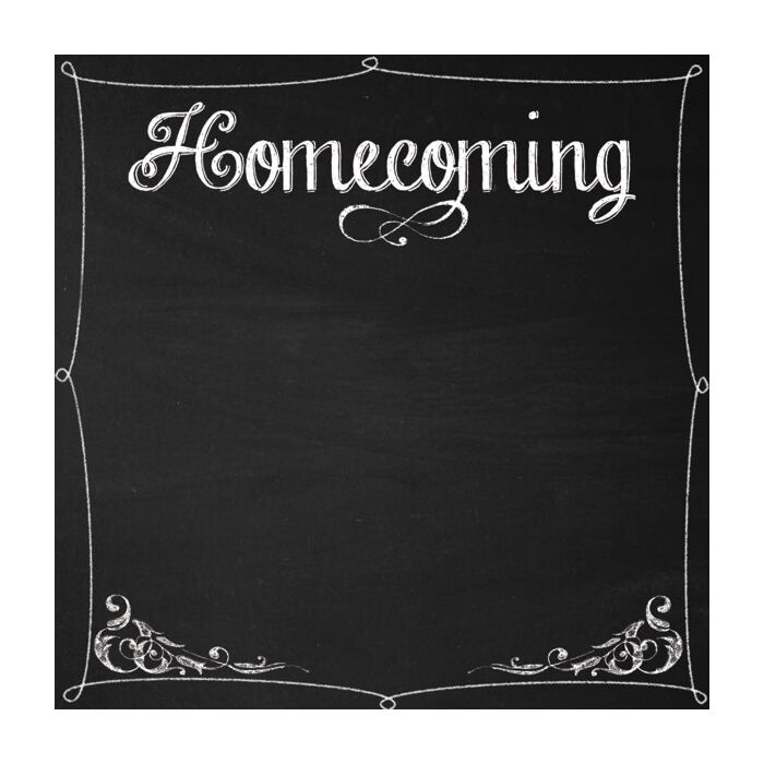Homecoming Chalkboard Paper 12 x 12
