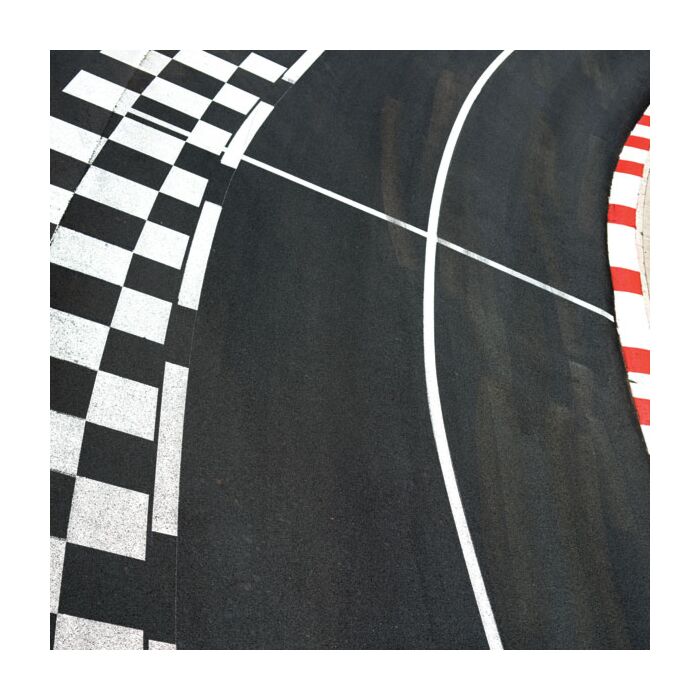 Scrapbook Customs Speedway Race Track Check Border Paper 12 x 12