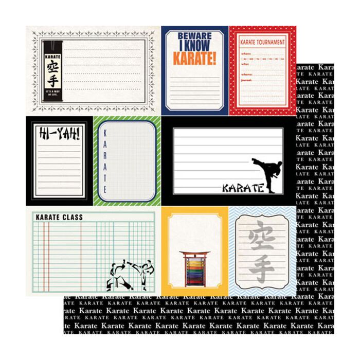 Scrapbook Customs - Karate - DS Sports Journal Paper