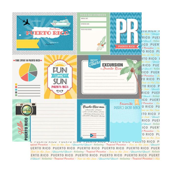 Puerto Rico Tropical DS Journal (Double-Sided Paper 12 x 12)