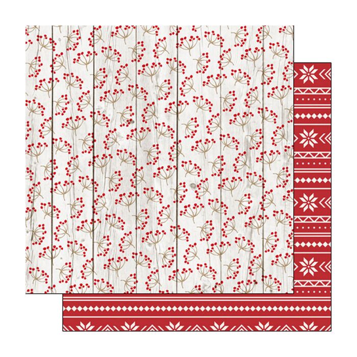 Scrapbook Customs CHRISTMAS PATTERN 5 & 6 DS 12x12 PAPER