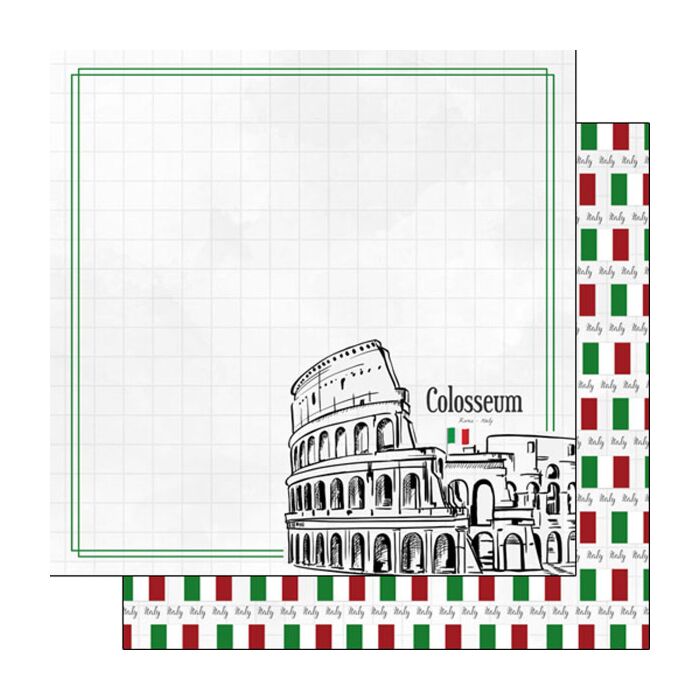 Preorder Scrapbook Customs Rome Colosseum Adventure Paper
