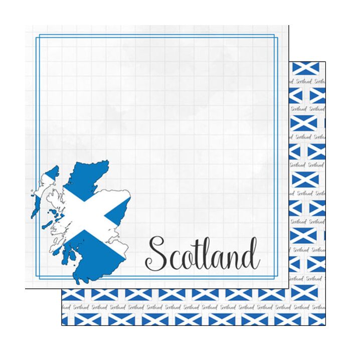 Preorder Scrapbook Customs Scotland Adventure Border Paper