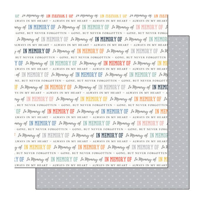Scrapbook Customs IN MEMORY OF DS PRIDE 12x12 PAPER