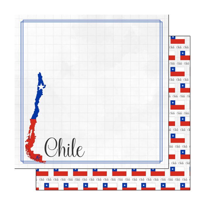 Chile Adventure Border Double-Sided Paper 12 x 12