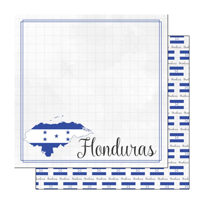 Scrapbook Customs Honduras Adventure Border Paper Double-Sided Paper 12 x 12