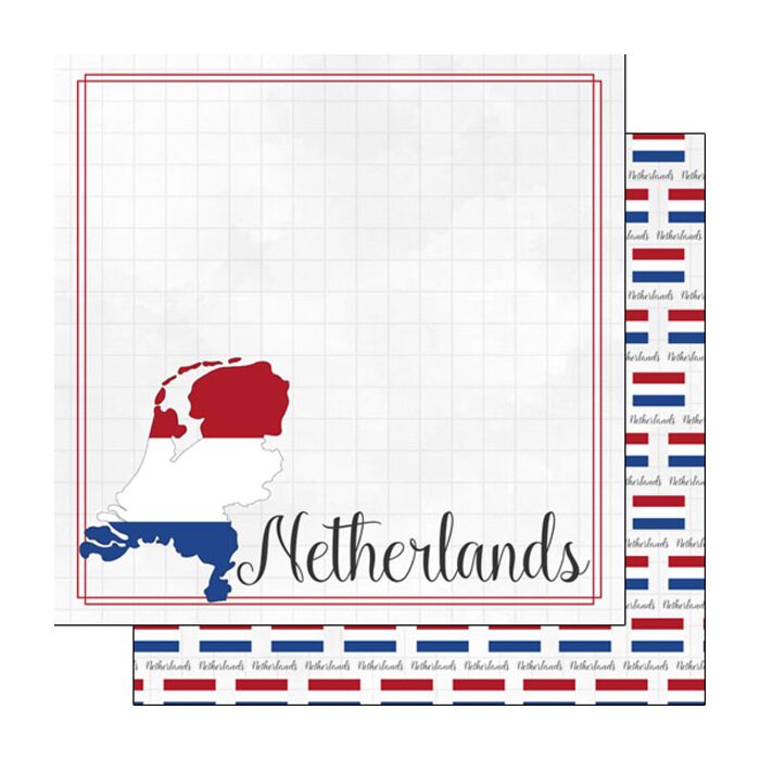 Preorder Scrapbook Customs Netherlands Adventure Border Paper