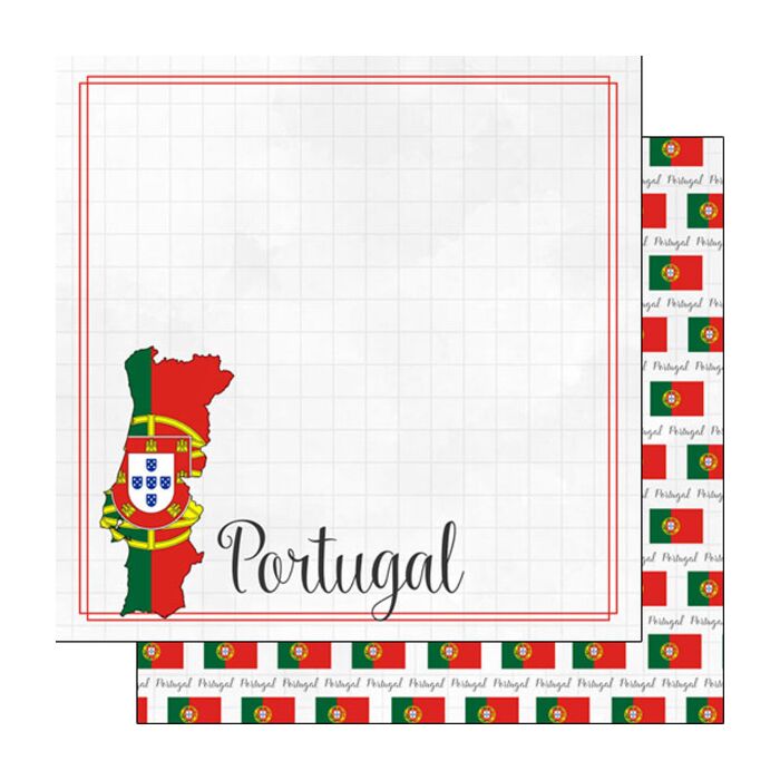 Preorder Scrapbook Customs Portugal Adventure Border Paper