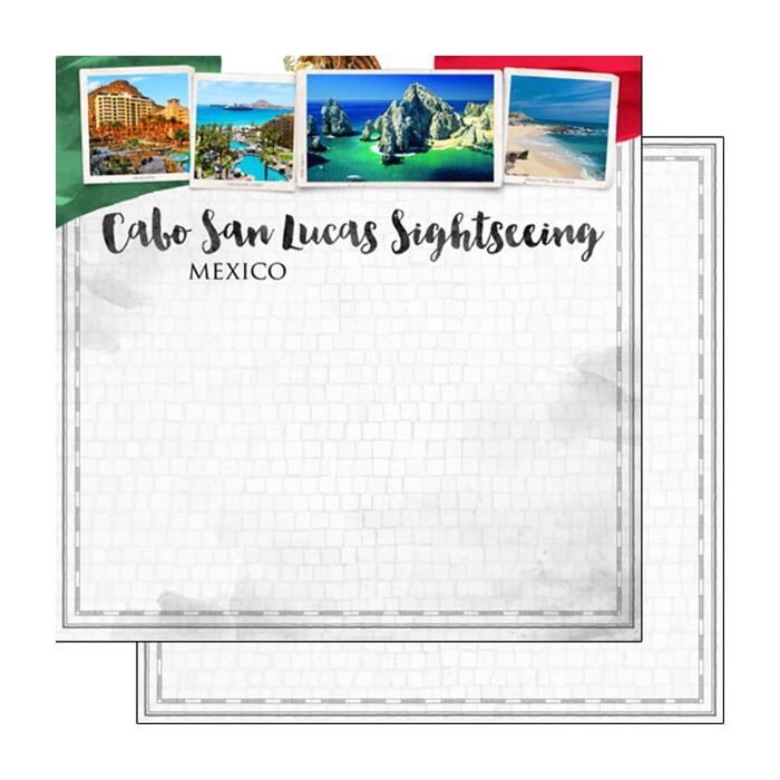 Scrapbook Customs Cabo San Lucas City Sights Paper 12x12